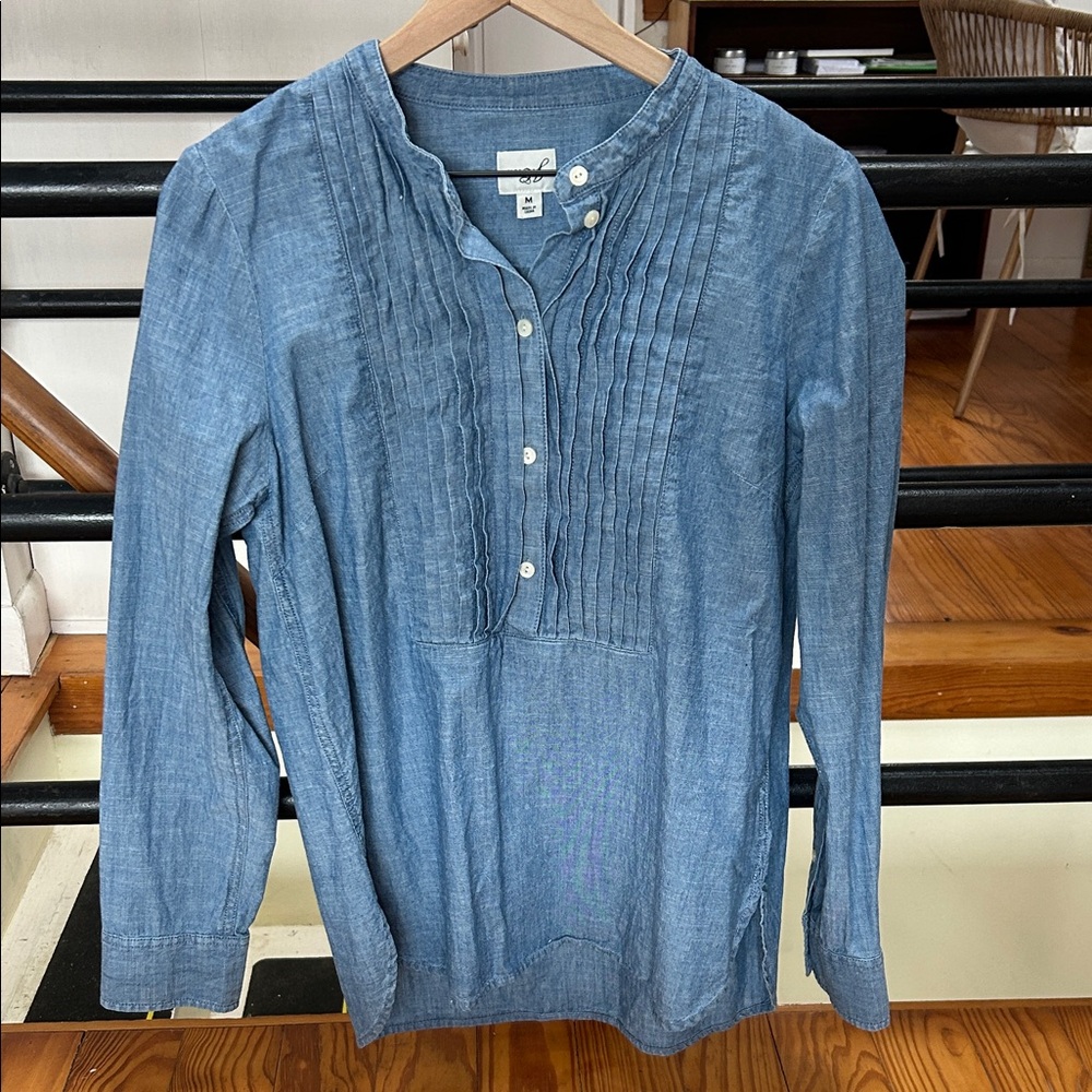 J. Crew Blue Long Sleeve Top